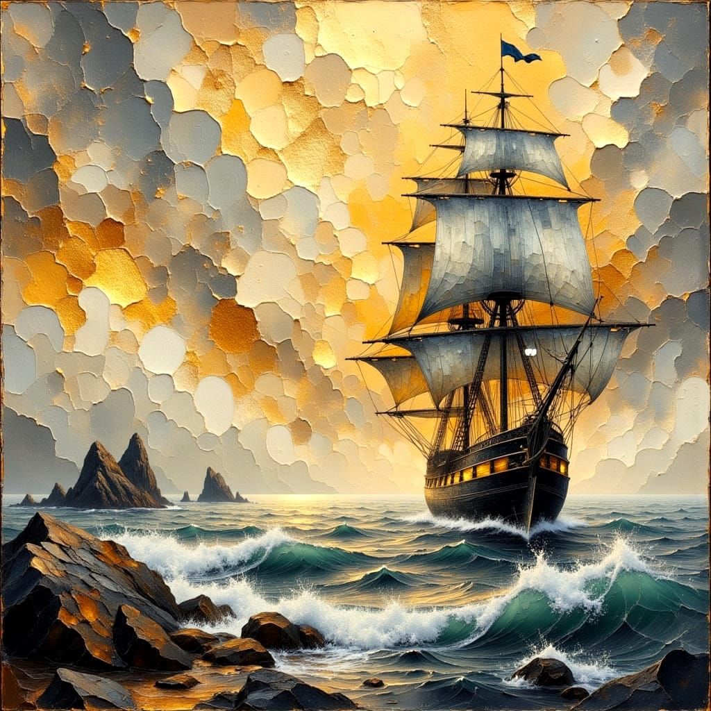 Adrift on a rough sea