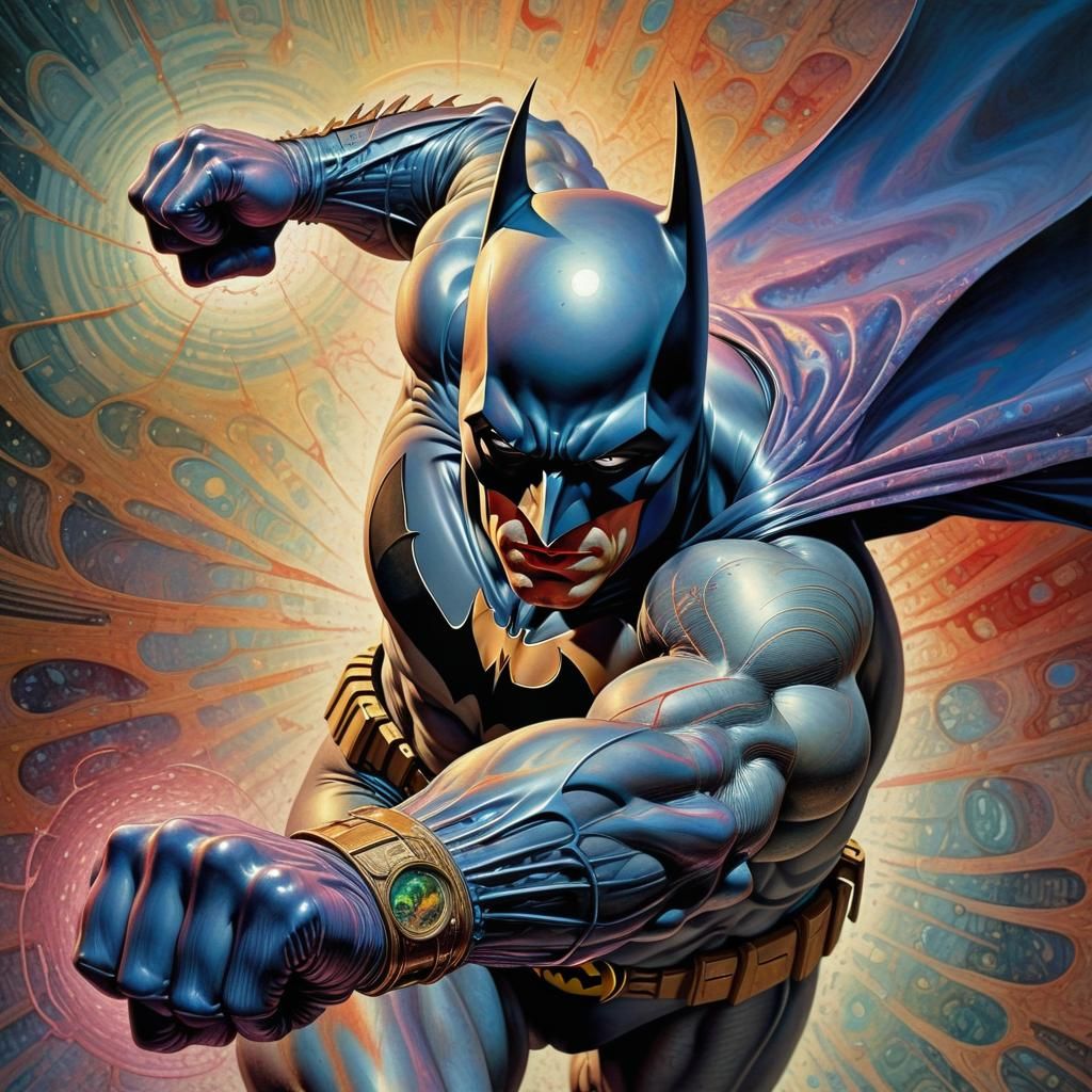 Surreal Batman Depicts Intense Psychedelic Fighting Scene