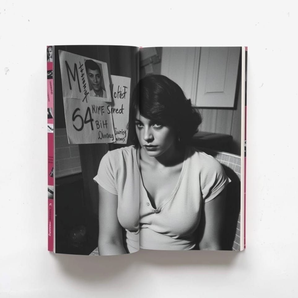 Moody Portrait Study in a Journal Spread