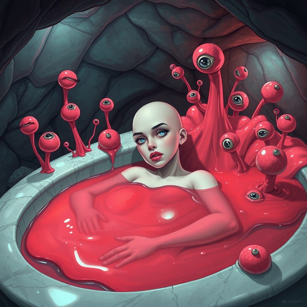 Sisterly Rebirth in a Glowing Grotto