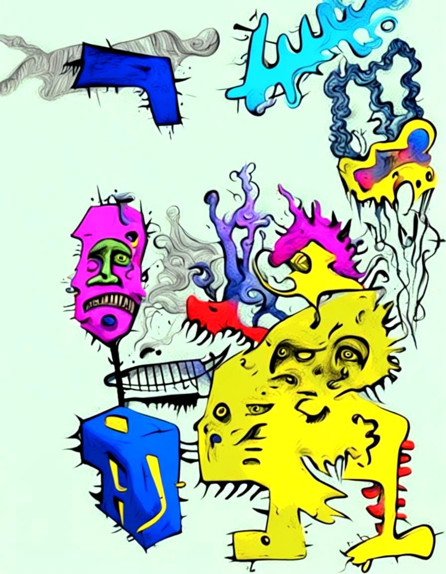 Surreal Dreams and Nightmares in 3D Vector Art