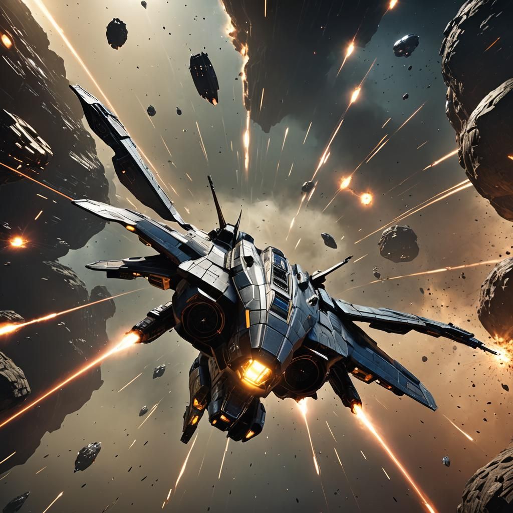 Elite Dangerous Cobra in Space Combat