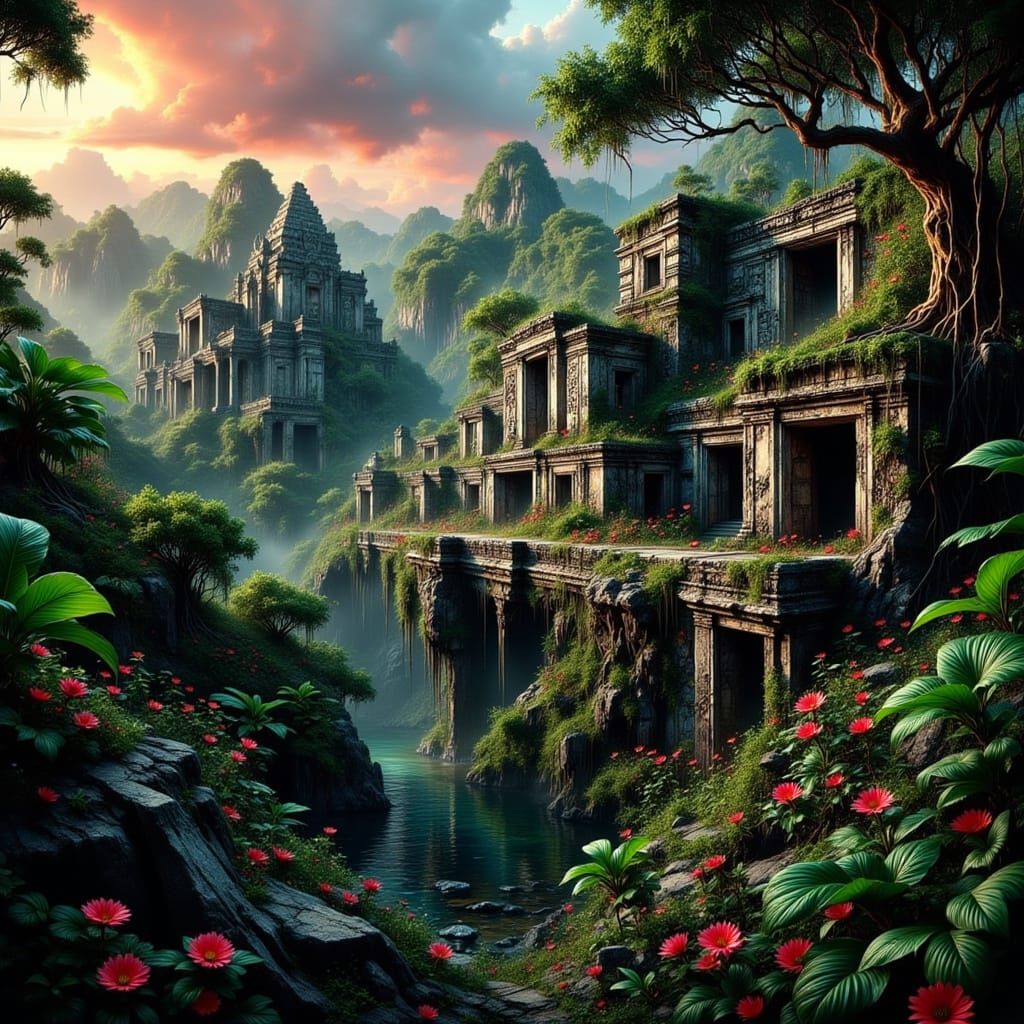 Shipwrecks in Rainforest Beside Maya Temples