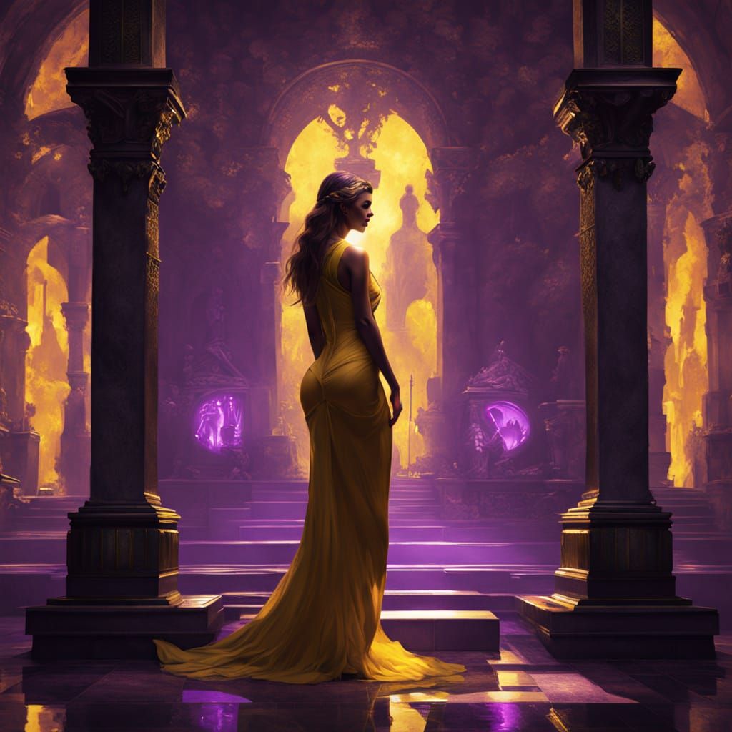 Dark Fantasy Mausoleum Masterpiece in Unreal Engine Style