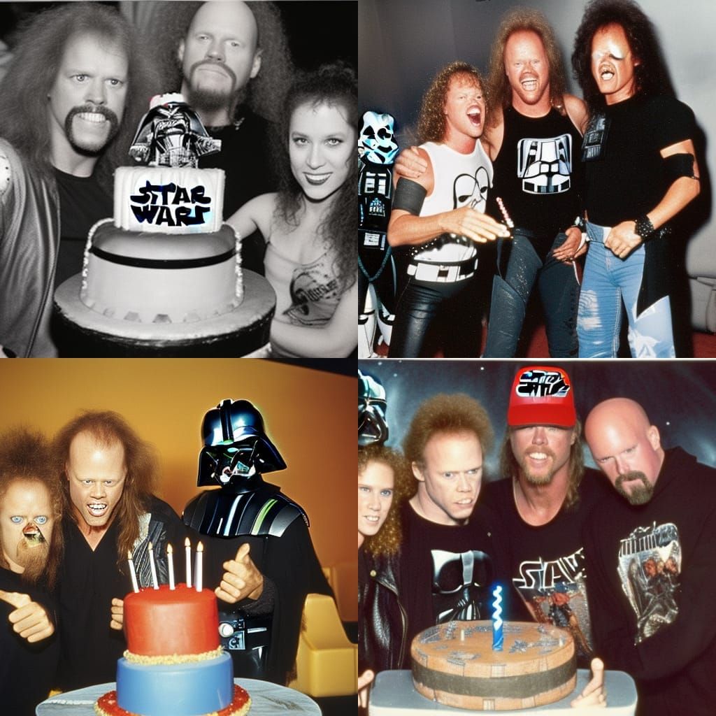 Metallica and Star Wars Throw a Birthday Party