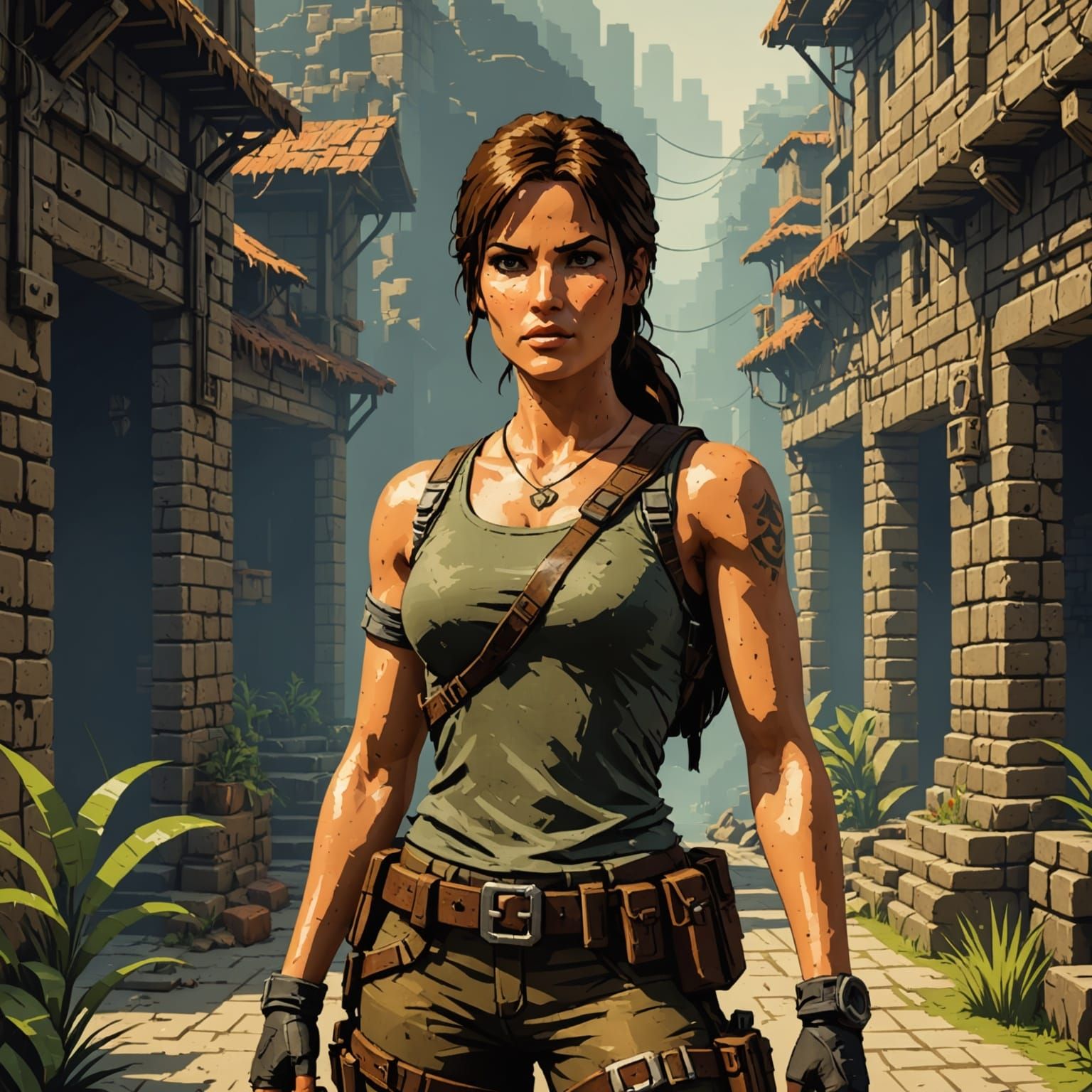 8-Bit Lara Croft Adventure
