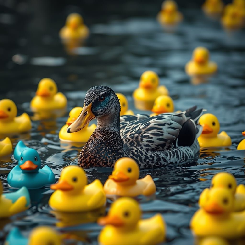 Mother Mallard Dominates HDR Rubber Duck Regatta in Hyperrea...