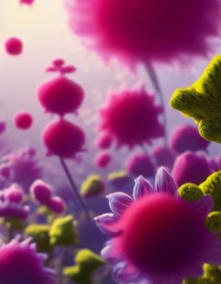 Hyperrealistic Alien Landscape in Vibrant Detail