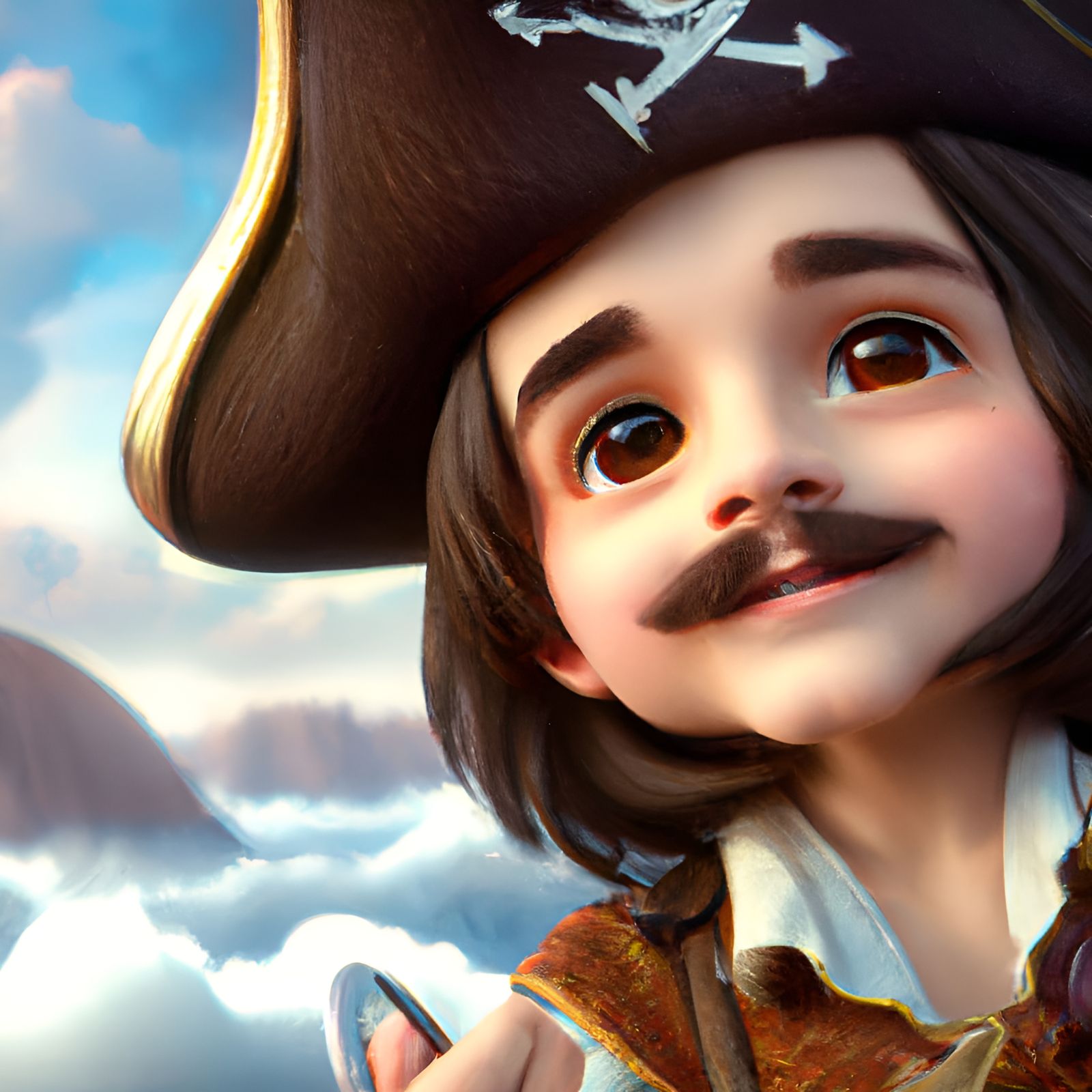 Chibi Captain Hook Artwork by James Christensen