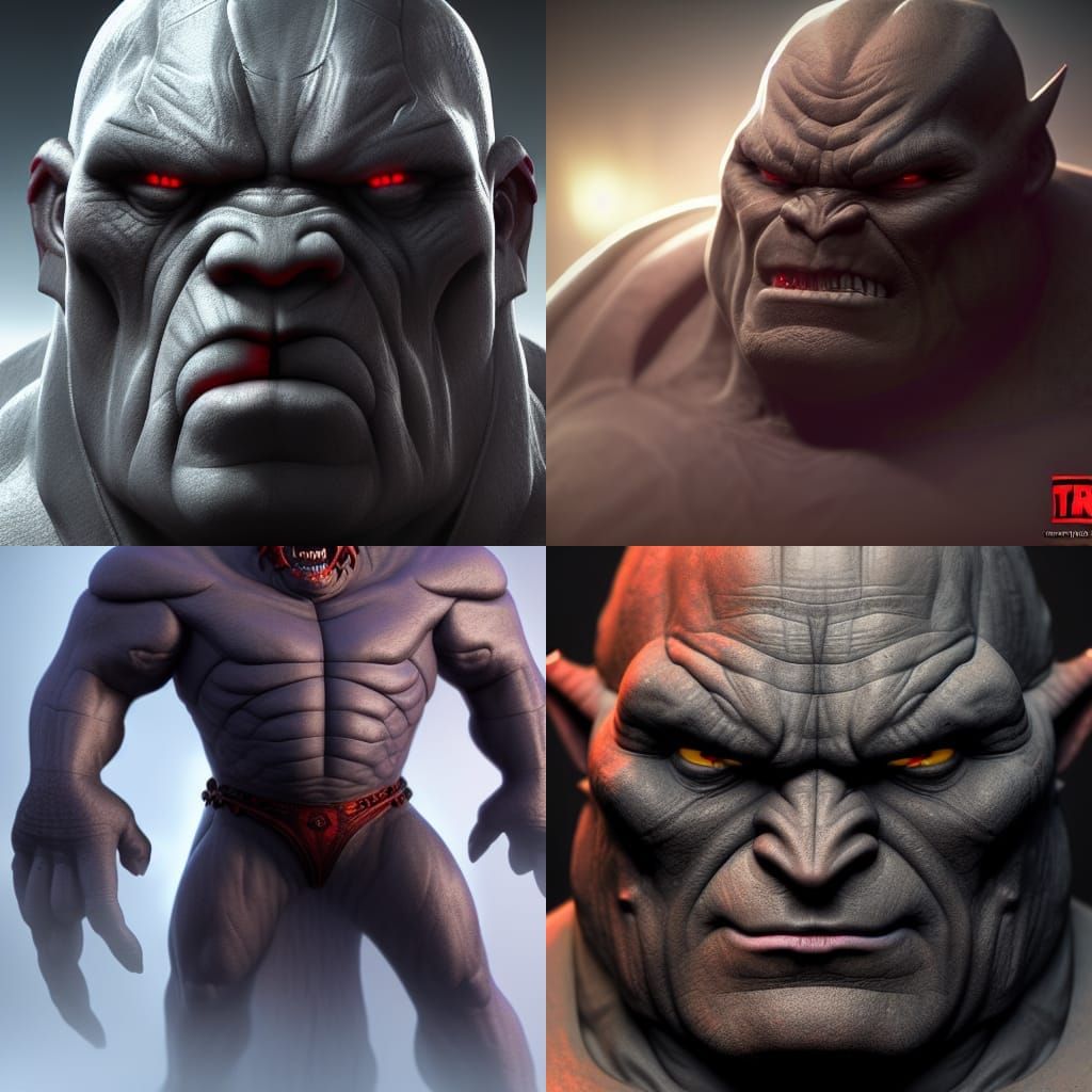 Monstrous Portrait in Biopunk Fantasy Style