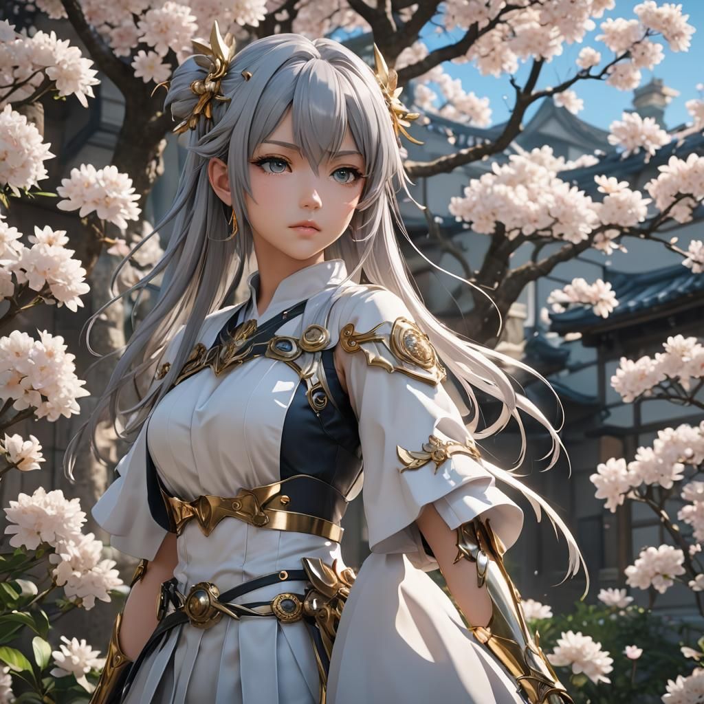 Detailed 3D Anime Art Inspired by WLOP