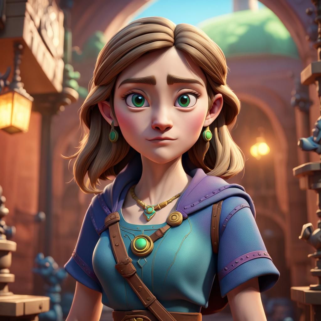 Zelda as 3D Digital Art Concept