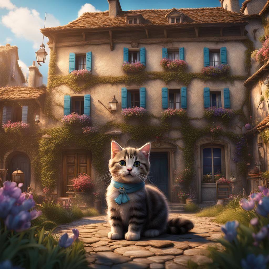 Kitty in the Village