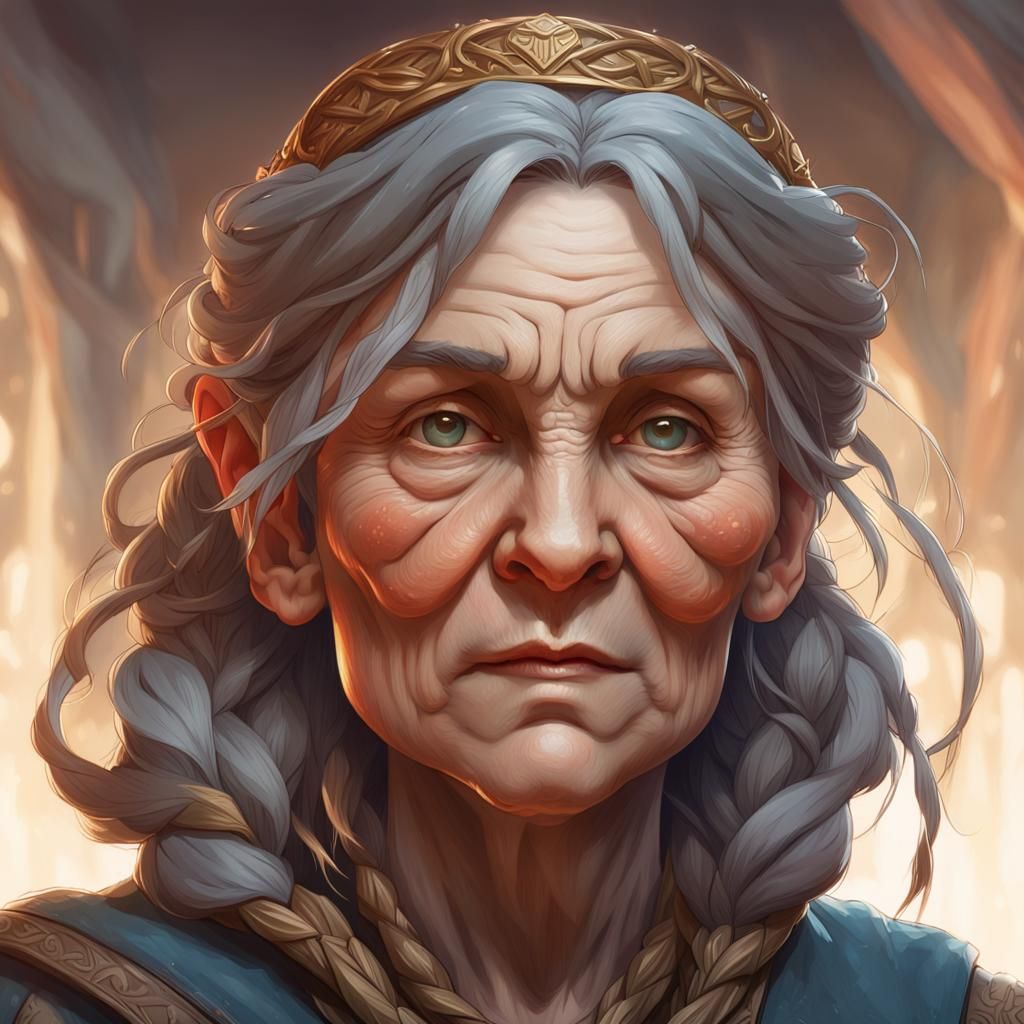 Gnome Noblewoman Portrait in Detailed Digital Art Style