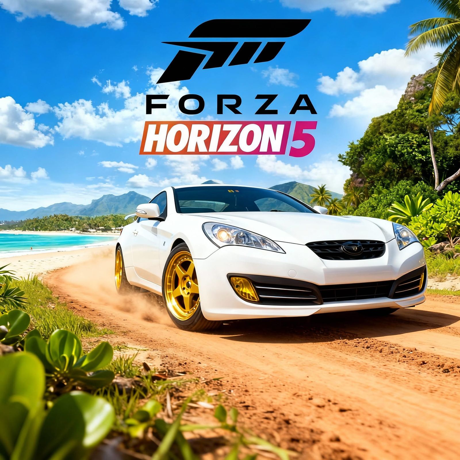 Forza Horizon Inspired Car Racing Game Cover Art