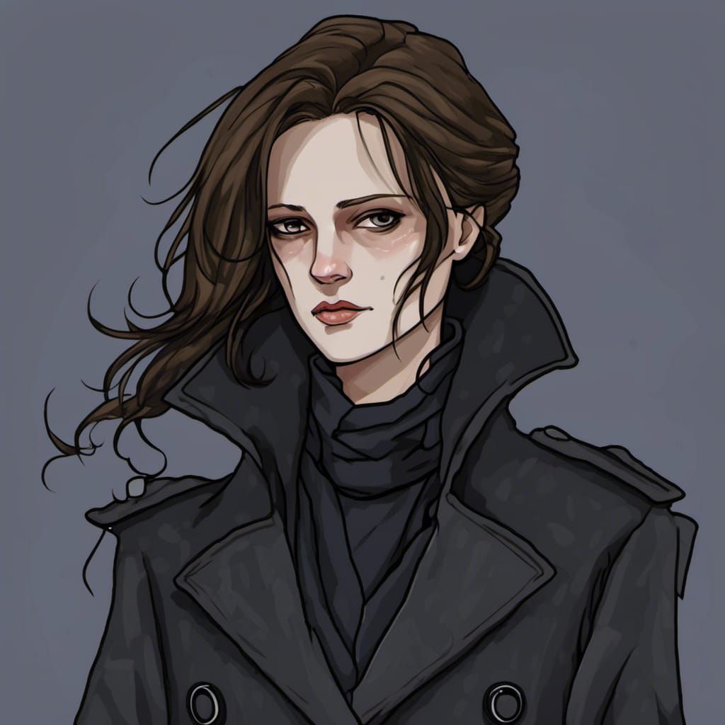 Anime Portrait in Scotland, Disney-Style 2D Art