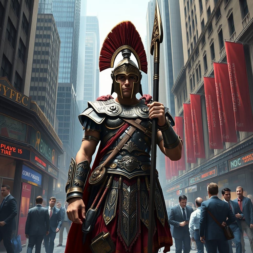 Ancient Warrior in Modern Metropolis