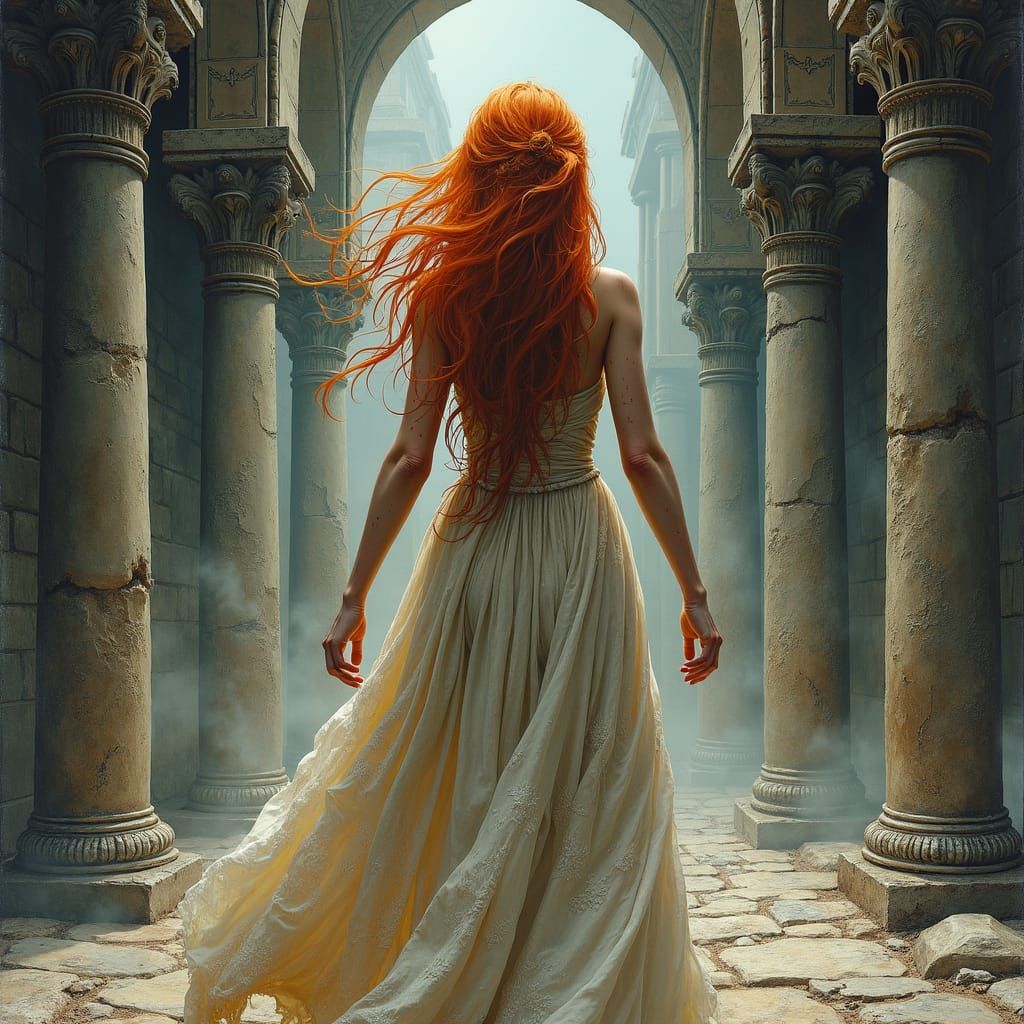 Ginger Witch vs Dragon in Dark Temple