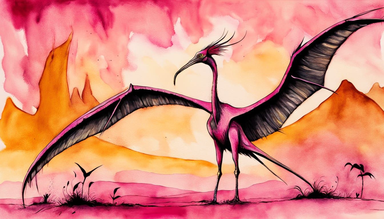 Quetzalcoatlus (/kɛtsəlkoʊˈætləs/) is a genus of azhdarchid pterosaur that lived during the Maastrichtian age of the Lat...