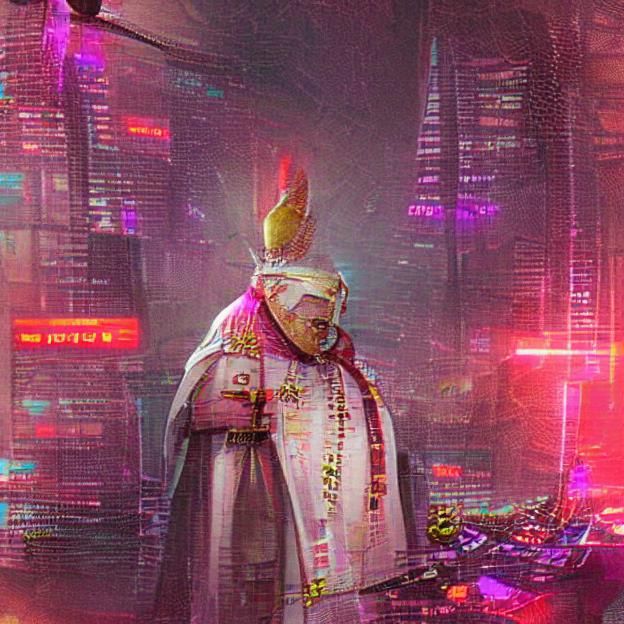 Cyberpunk pope