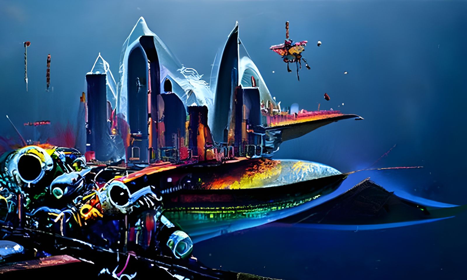 Aquabiomechanical Engineer in Biopunk Cyberpunk Style