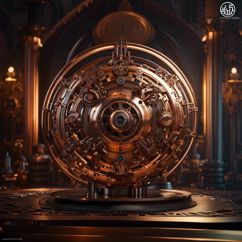 Steampunk Copper Mandala in Unreal Engine 5
