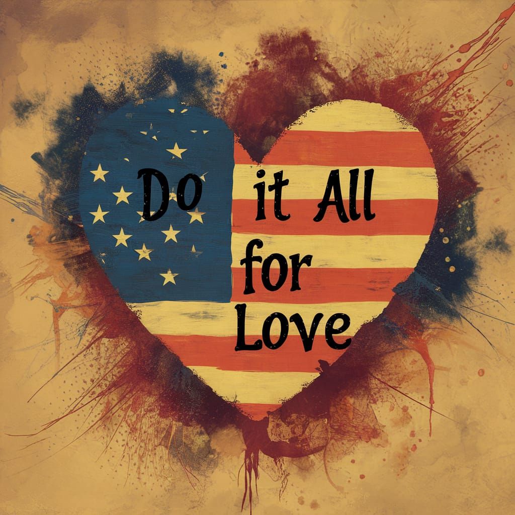 American Heart Painting: Do It ALL FOR Love