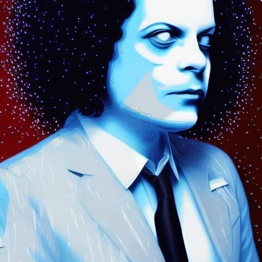 Jack White in Space: Hyperrealistic Concept Art