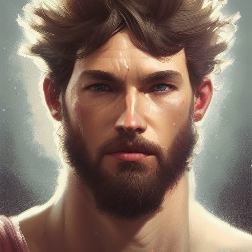 Hyperrealistic Giga Chad Portrait in 8k Resolution