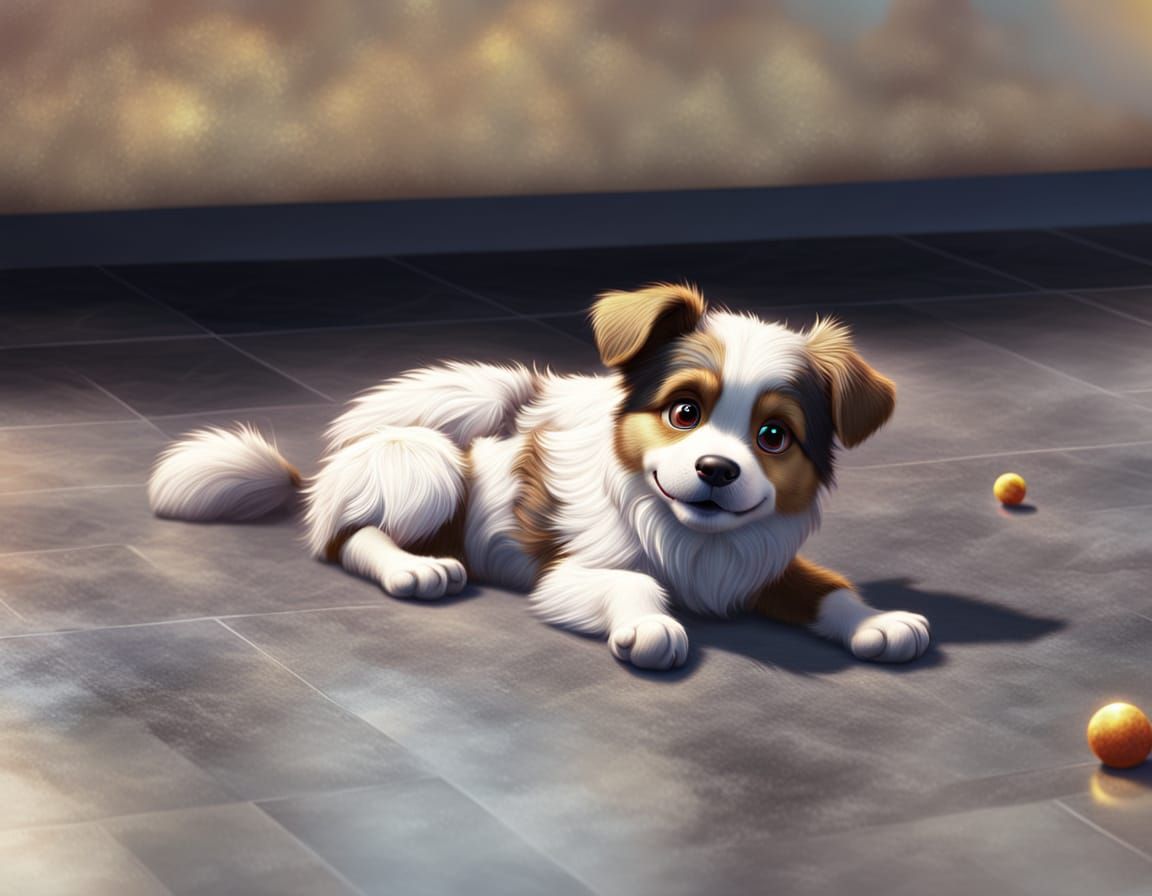 Dog Plays: Pixar Concept Art in Vibrant Disney Style