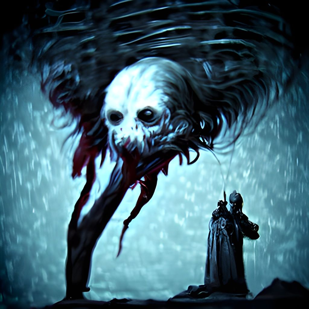 Sinister Horror Image in Dark Fantasy Style