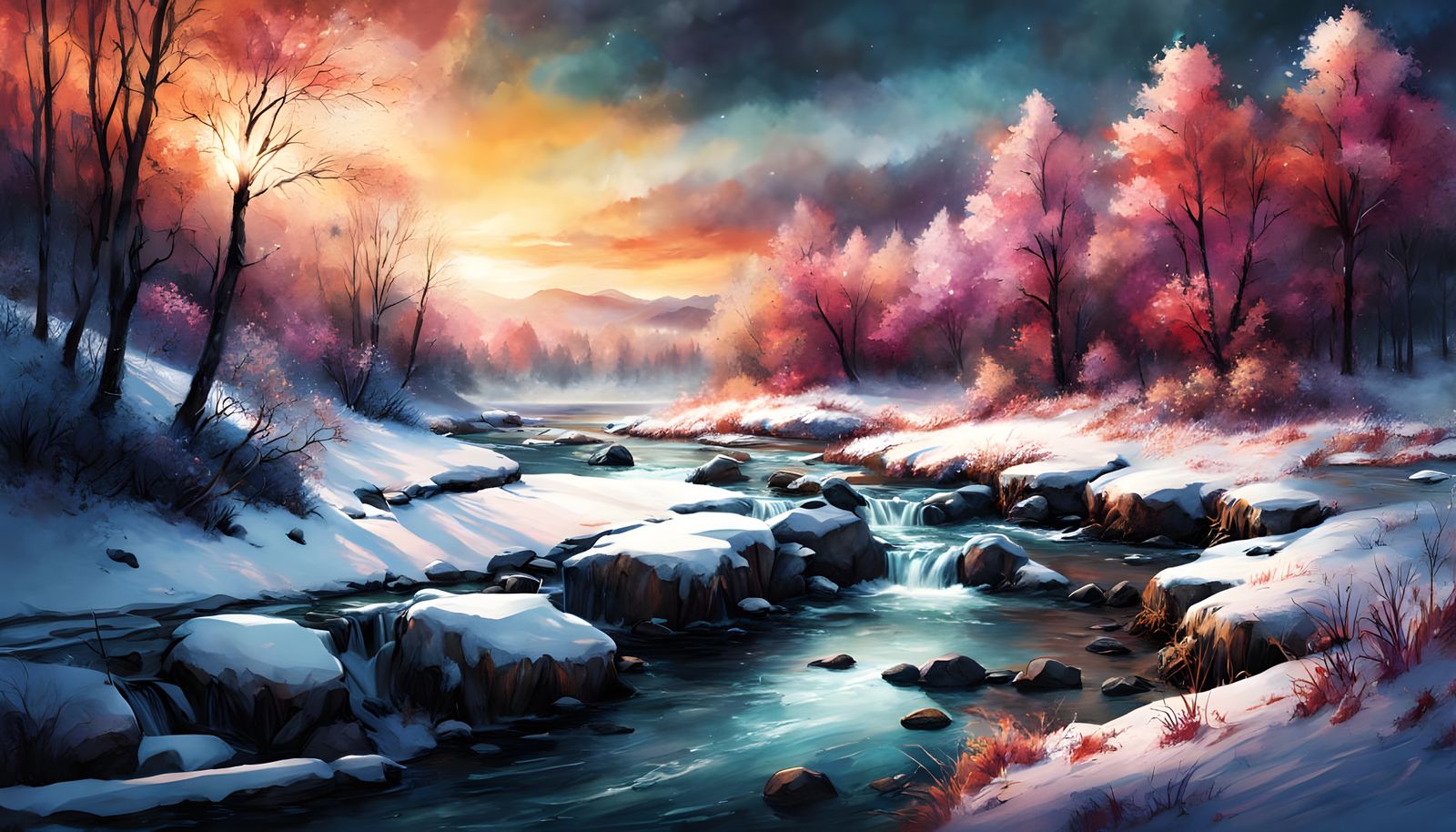 Winter River Fantasy