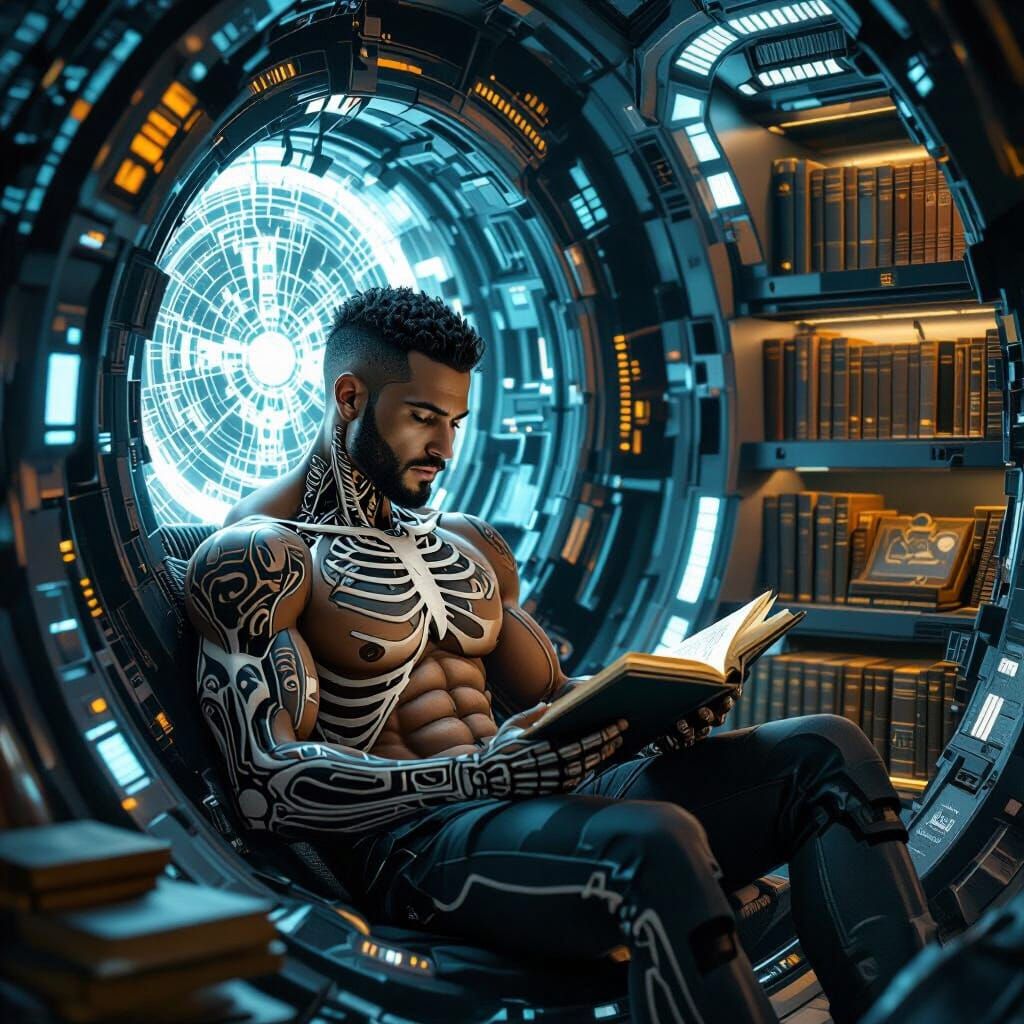 Biomechanical Reading Nook: HR Giger Style