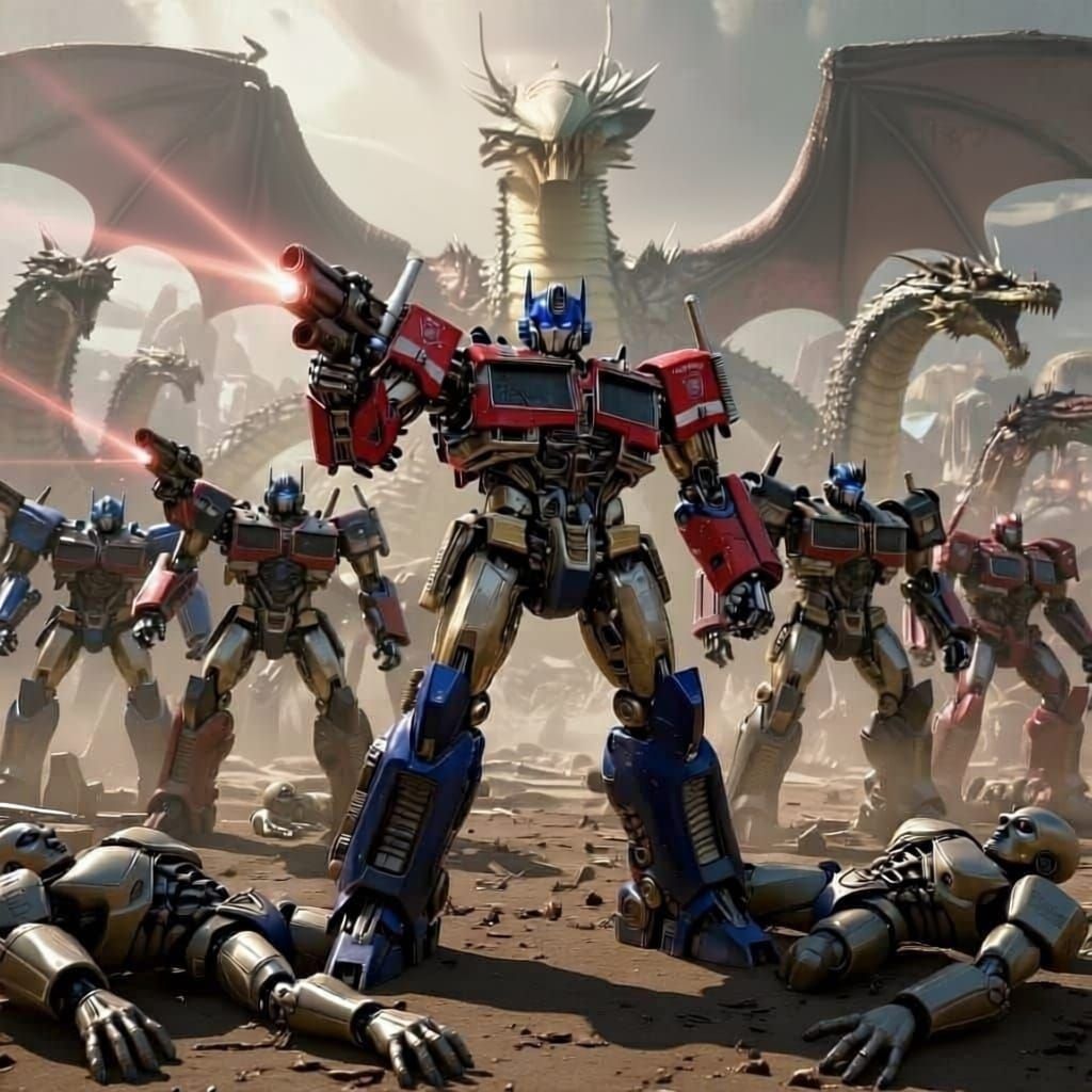 Cybernetic Dragons Prepare for Apocalypse War