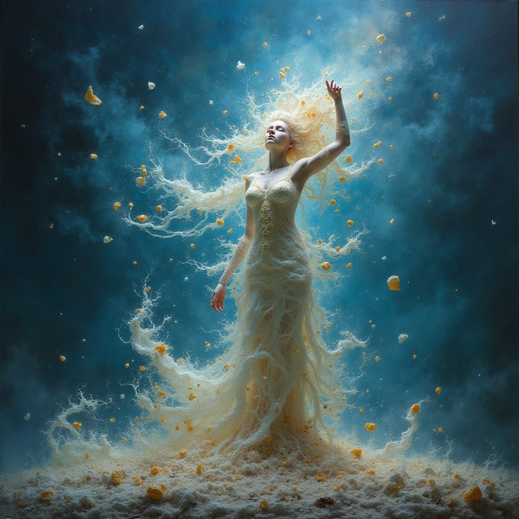 Surrealistic Creator Entity in Ephemeral Form