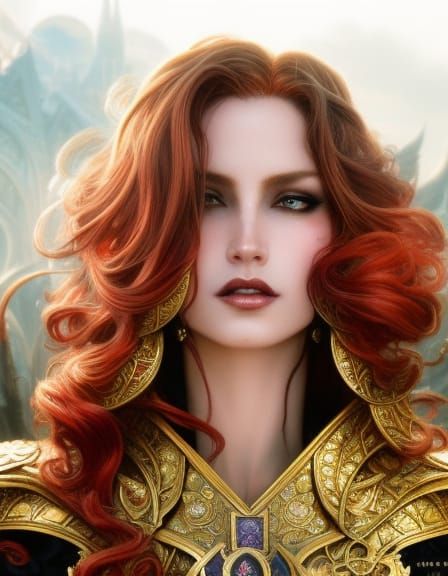 Fantasy Empress Portrait in Dark Fantasy Style