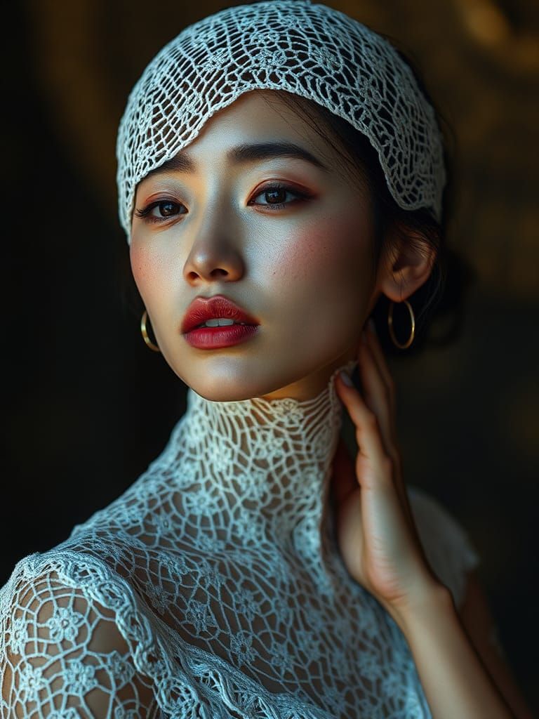 Crochet Skin Android: Fragility and Beauty