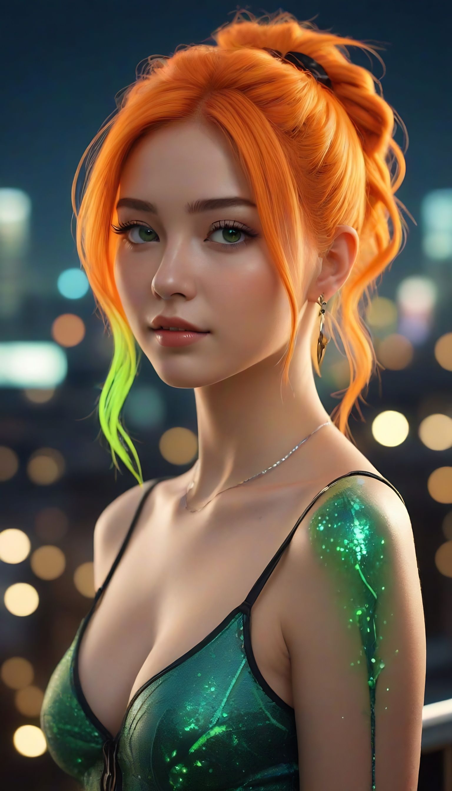 Moxie Style Orange with Greens