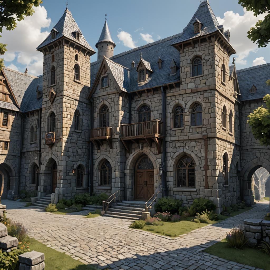 Knights Guild House in DnD Fantasy Town