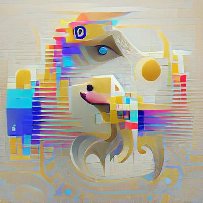 Pop Art Discord Dog Screen Print in 8K