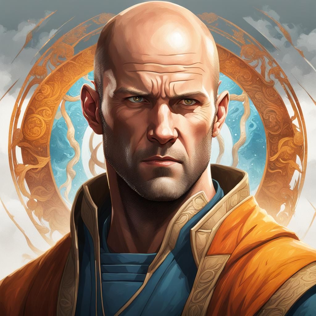Anime-Style Portrait of Airbender