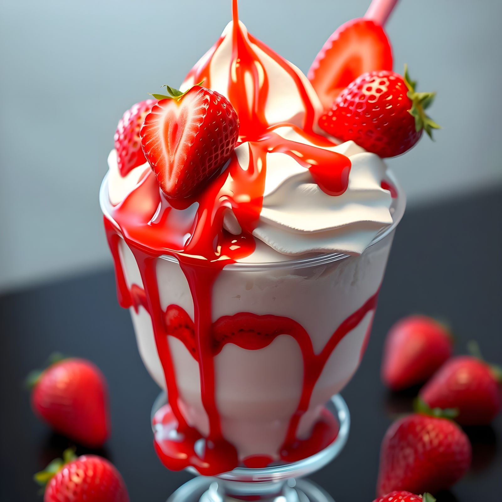 Strawberry Sundae Drizzle