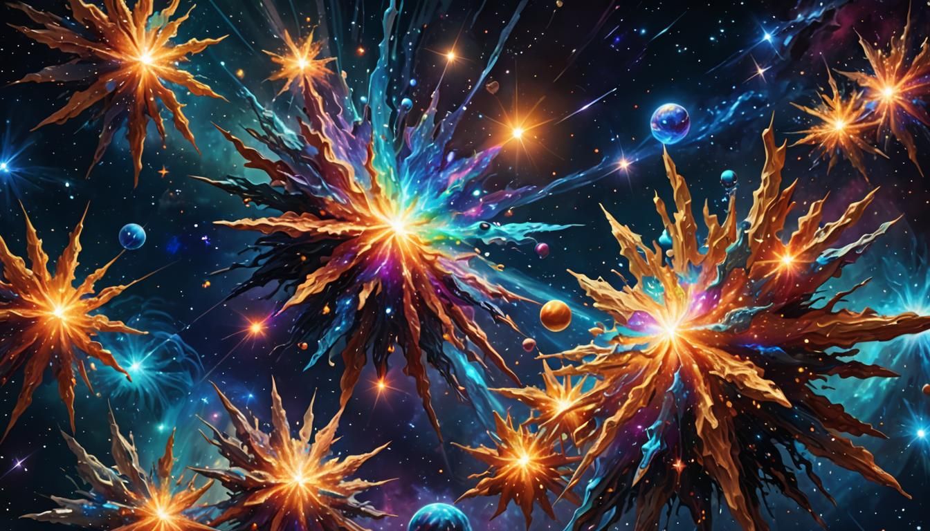 Dynamic Vivid Multi-Star Cluster: Plasma Dance Formation