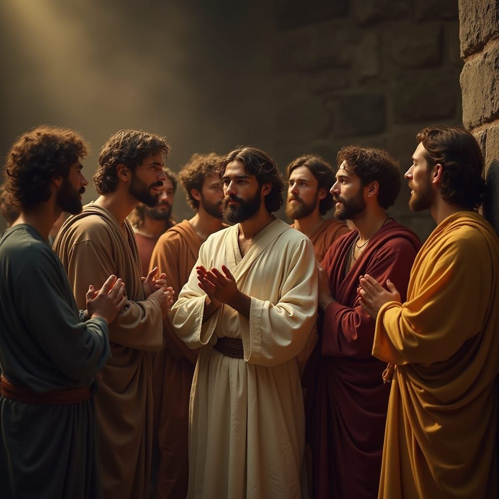 Jesus Reassures Saint Thomas in the Upper Room