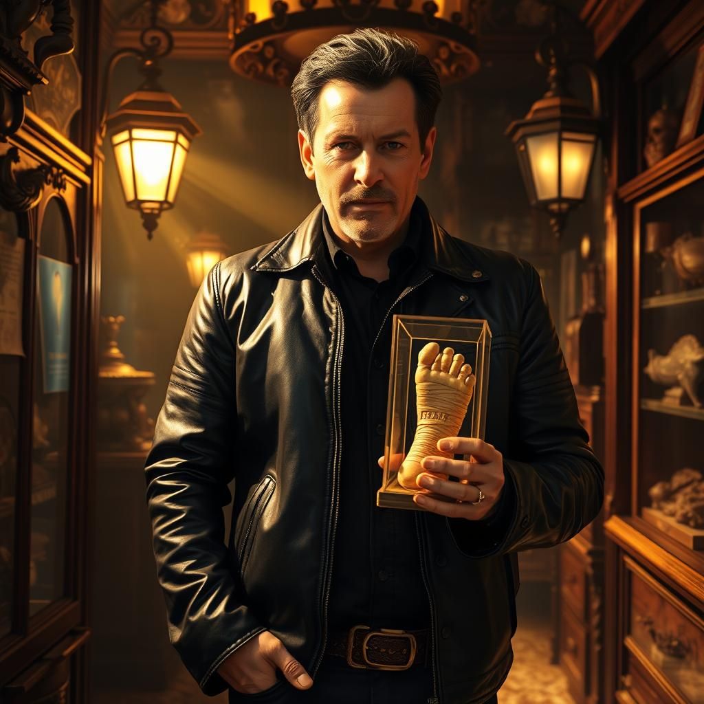 Zak Bagans and Mummy Foot in Ripley's, Digital Art