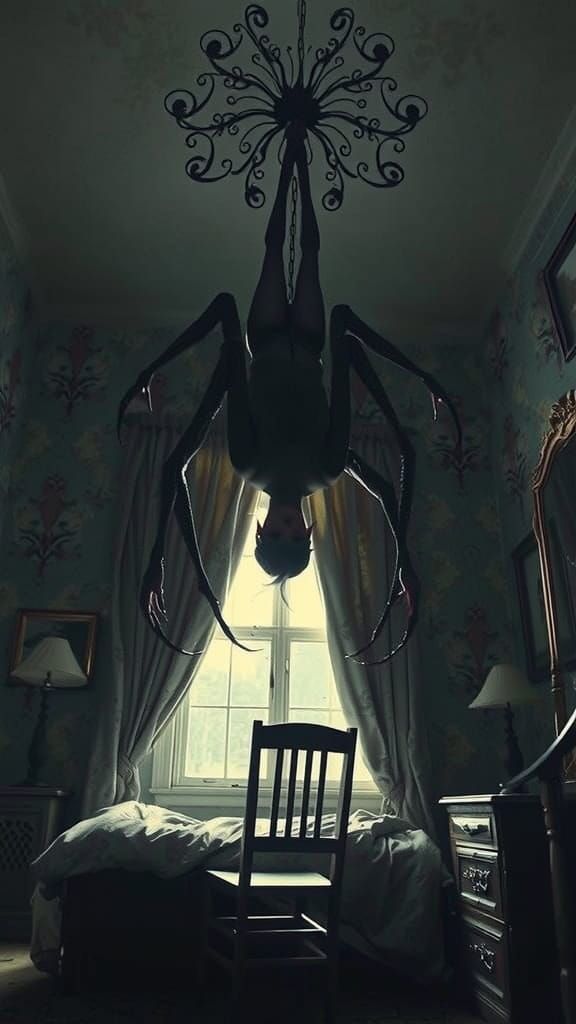 Dark Spider-Woman in Bedroom Scene