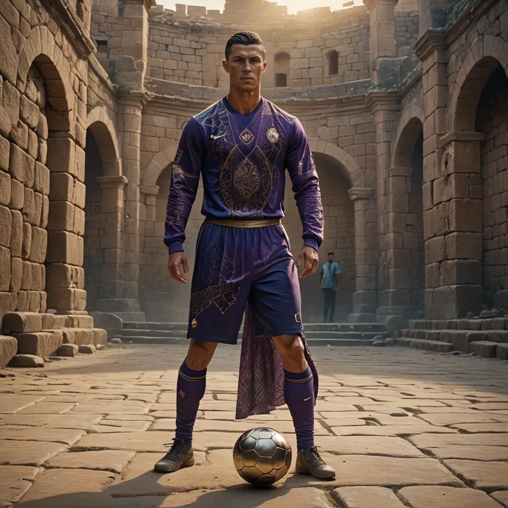 Detailed Matte Painting of Cristiano Ronaldo in Fantasy