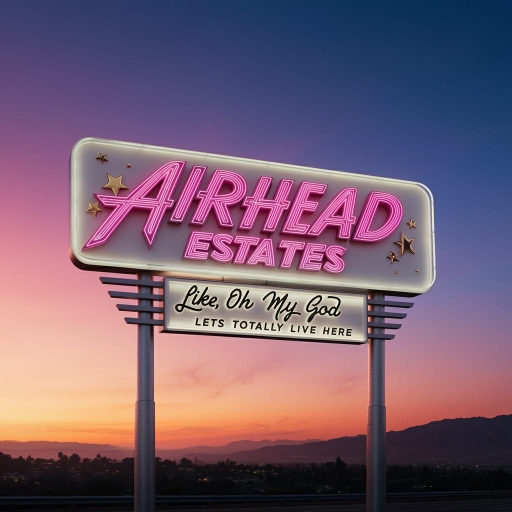 Airhead Estates….👱‍♀️📣