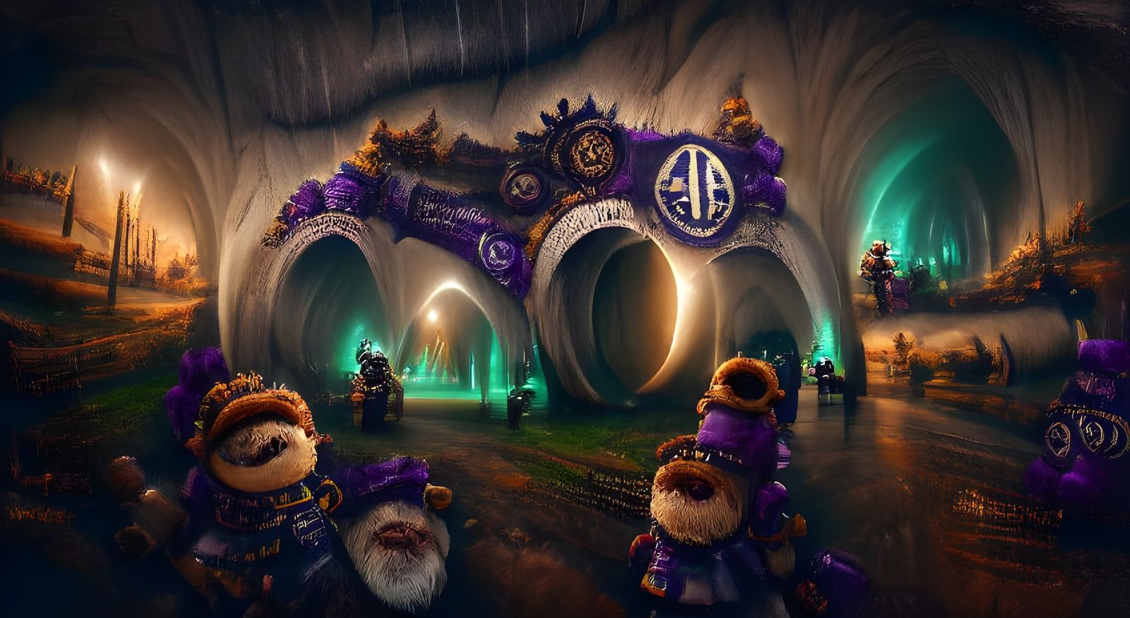 Steampunk Gnome Archway in Gnomeregan
