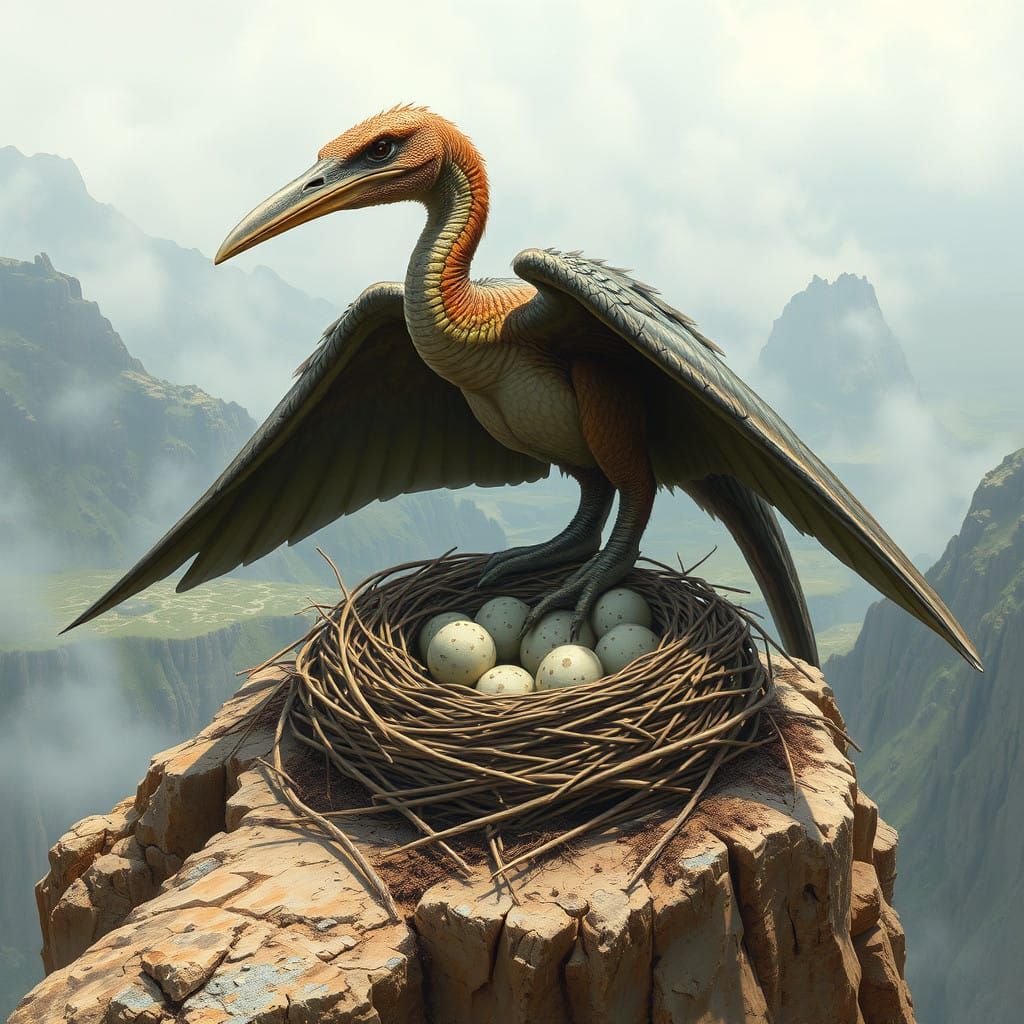 Pterodactyl Guardian of Ancient Eggs